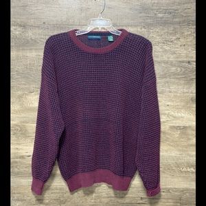 Men’s XXL Burgundy & Navy Clay Sweater